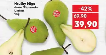 Kaufland Hrušky Migo nabídka