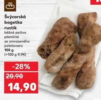 Kaufland Švýcarská bagetka rustik nabídka