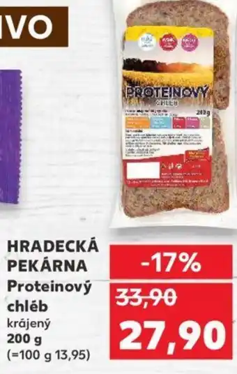 Kaufland HRADECKÁ PEKÁRNA Proteinový chléb nabídka