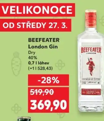 Kaufland BEEFEATER London Gin 0.7L nabídka