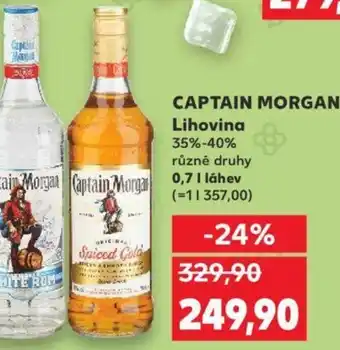 Kaufland CAPTAIN MORGAN Lihovina 0.7L nabídka