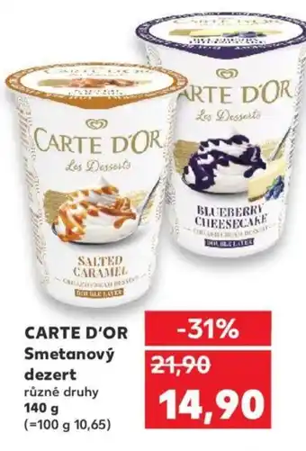 Kaufland CARTE D'OR Smetanový dezert nabídka