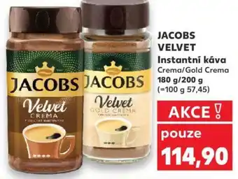 Kaufland JACOBS VELVET Instantni κάνα nabídka