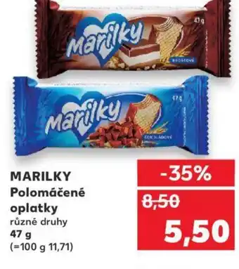 Kaufland MARILKY Polomáčené oplatky nabídka