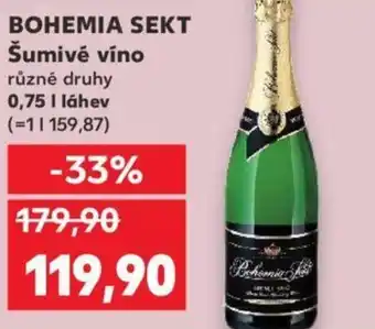 Kaufland BOHEMIA SEKT Šumivé víno 0.75L nabídka