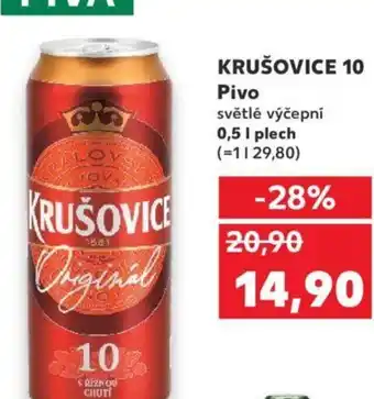 Kaufland KRUŠOVICE 10 Pivo 0.5L nabídka