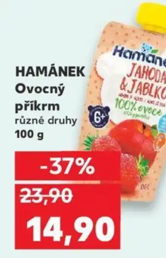 Kaufland HAMÁNEK Ovocný příkrm nabídka