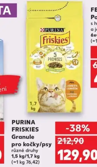 Kaufland PURINA FRISKIES Granule pro kočky/psy nabídka