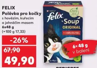 Kaufland FELIX Polévka pro kočky nabídka