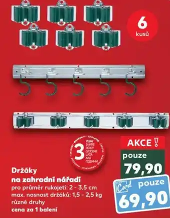 Kaufland Držáky na zahradní nářadí nabídka