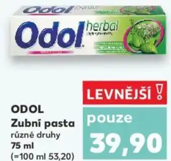 Kaufland ODOL Zubní pasta nabídka