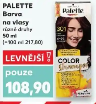 Kaufland PALETTE Barva na vlasy nabídka