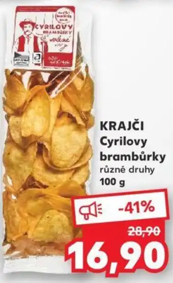 Kaufland KRAJČI Cyrilovy brambůrky nabídka