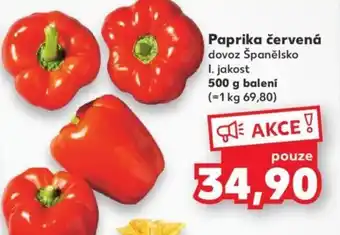 Kaufland Paprika červená nabídka