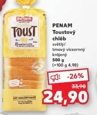 Kaufland PENAM Toustový chléb nabídka