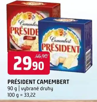 Terno PRÉSIDENT CAMEMBERT nabídka