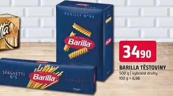 Terno BARILLA TĚSTOVINY nabídka