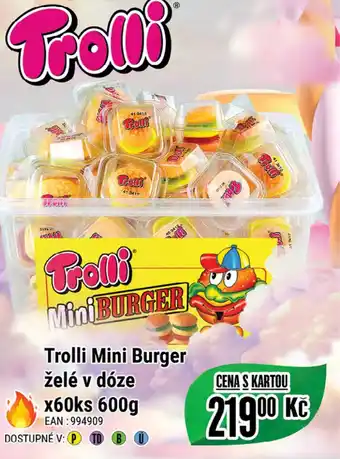 Tamda Foods Trolli Mini Burger želé v dóze x60ks 600g nabídka