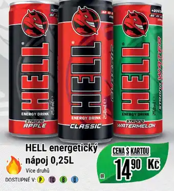 Tamda Foods HELL energetický nápoj 0,25L nabídka