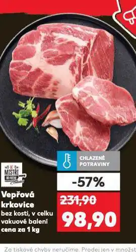 Kaufland Vepřová krkovice bez kosti nabídka