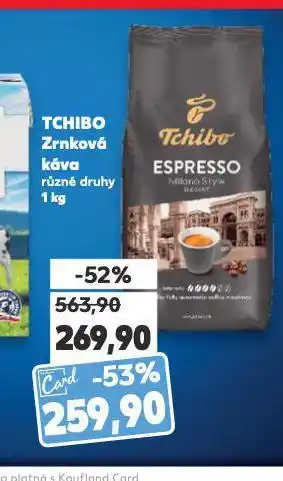 Kaufland Tchibo zrnková káva nabídka