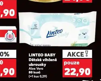 Kaufland Linteo baby dětské vlhčené ubrousky nabídka