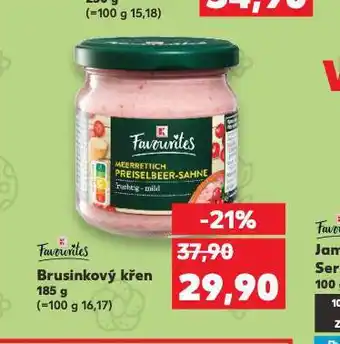 Kaufland Brusinkový křen nabídka