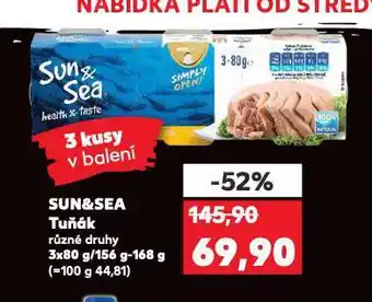 Kaufland Sun & sea tuňák nabídka