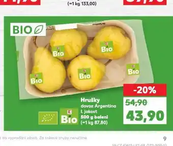 Kaufland Hrušky nabídka