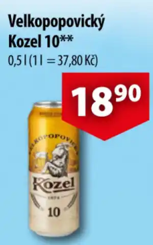 CBA Velkopopovický Kozel 10 0.5L nabídka