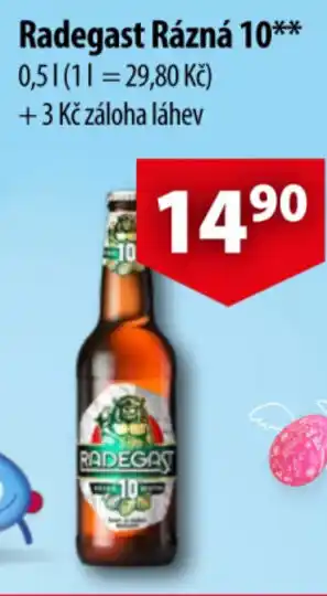 CBA Radegast Rázná 10 0.5L nabídka