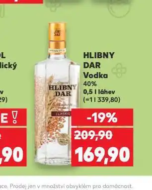 Kaufland Hlibny dar vodka nabídka