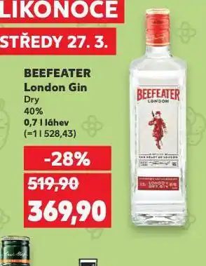 Kaufland Beefeater london gin nabídka