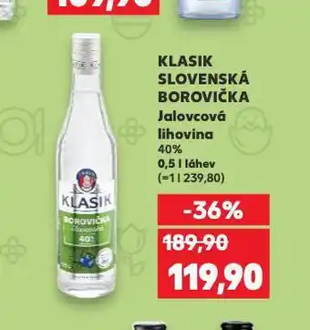 Kaufland Klasik slovenská borovička nabídka