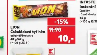 Kaufland Lion čokoládová tyčinka nabídka