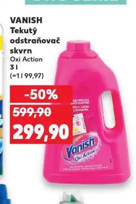 Kaufland Vanish tekutý odstraňovač skvrn nabídka