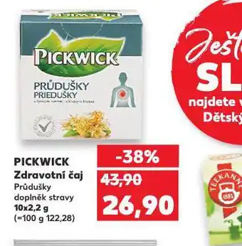 Kaufland Pickwick zdravotní čaj nabídka