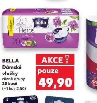 Kaufland Bella dámské vložky nabídka