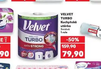 Kaufland Velvet turbo kuchyňská utěrka nabídka