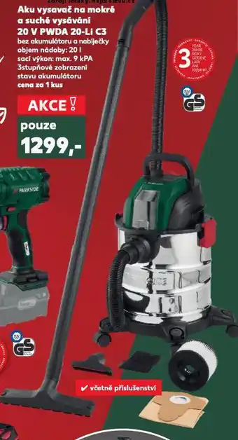 Kaufland Aku vysavač na mokré a suché vysávání nabídka