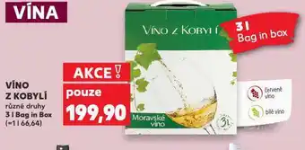 Kaufland Víno z kobylí nabídka