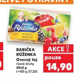 Kaufland Babička růženka ovocný čaj nabídka
