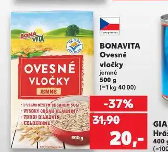 Kaufland Bonavita ovesné vločky nabídka