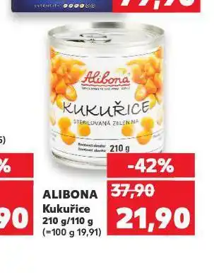 Kaufland Alibona kukuřice nabídka