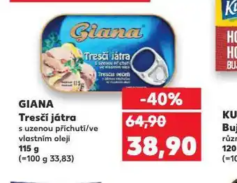 Kaufland Giana tresčí játra nabídka
