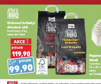 Kaufland Grilovací brikety / dřevěné uhlí nabídka