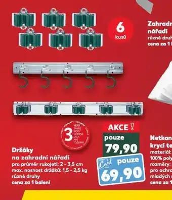Kaufland Držáky na zahradní nářadí nabídka
