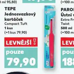 Kaufland Tepe jednosvazkový kartáček nabídka