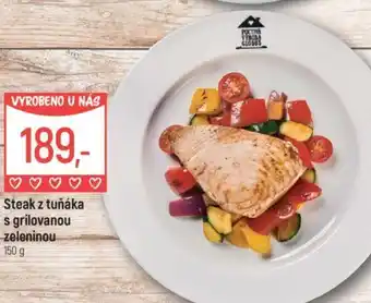 Globus Steak z tuňáka s grilovanou zeleninou nabídka