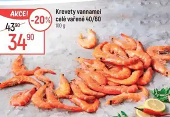 Globus Krevety vannamei celé vařené 40/60 nabídka